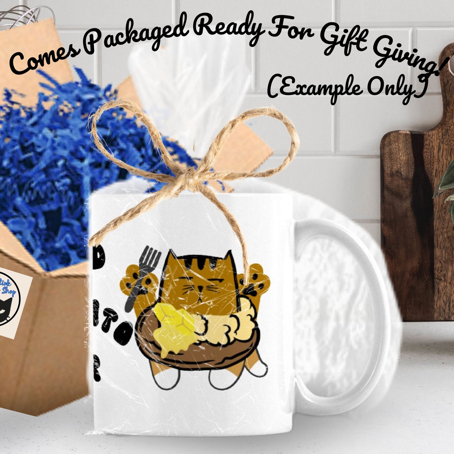 Funny, 11oz Ceramic Mug For Cat And Baked Potato Lovers