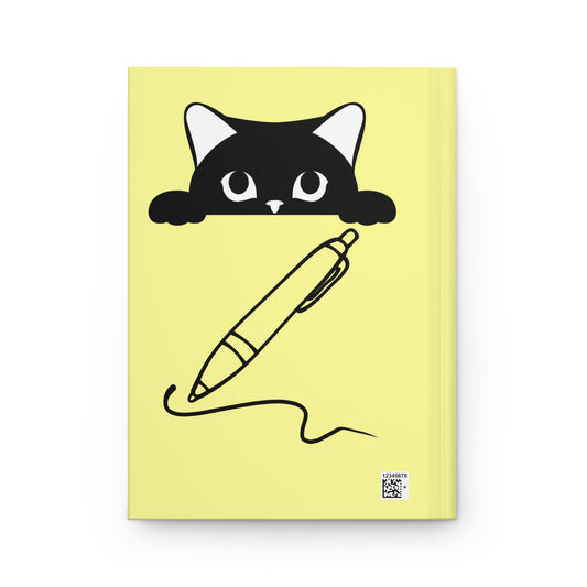 #2- Funny, Sarcastic Cat Design Hardcover Journal For Cat Lovers