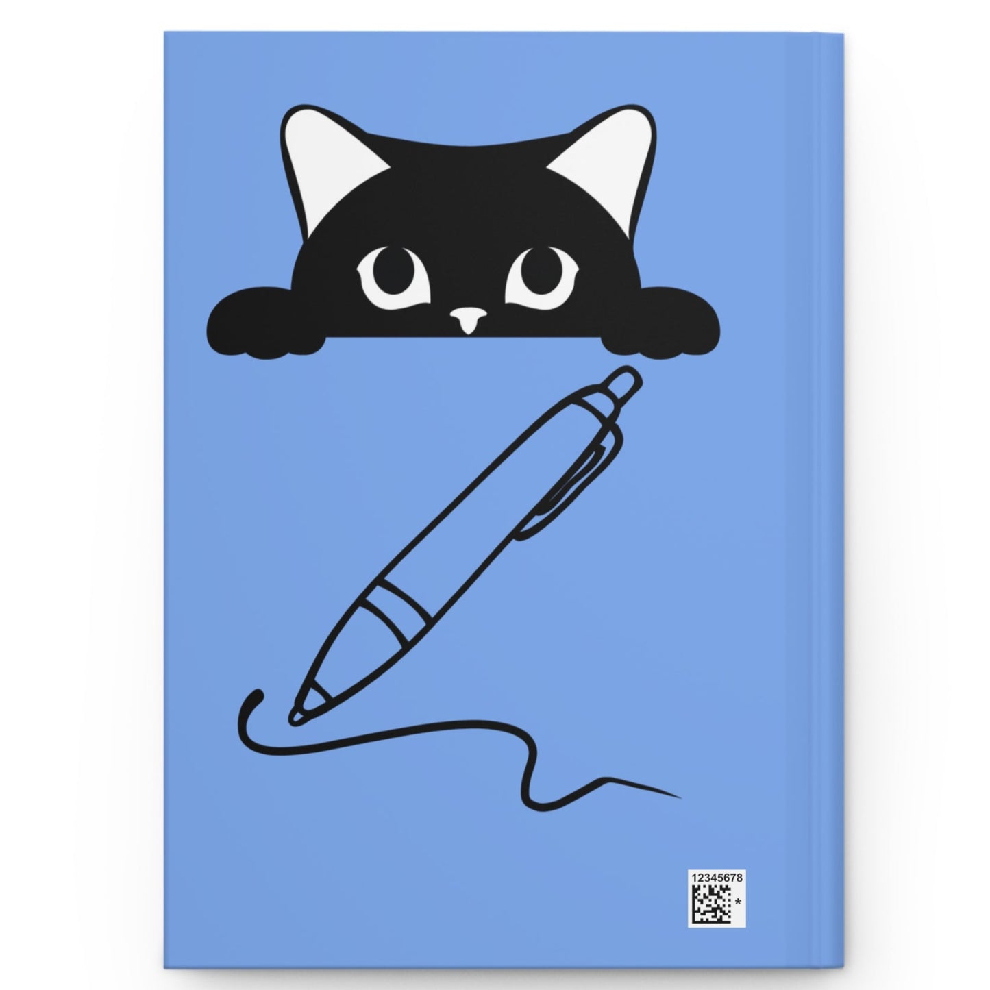 #3 - Funny, Sarcastic Cat Design Hardcover (Blue) Journal For Cat Lovers