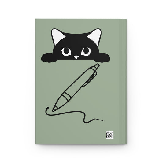 #1- Funny, Sarcastic Cat Design Hardcover Journal For Cat Lovers
