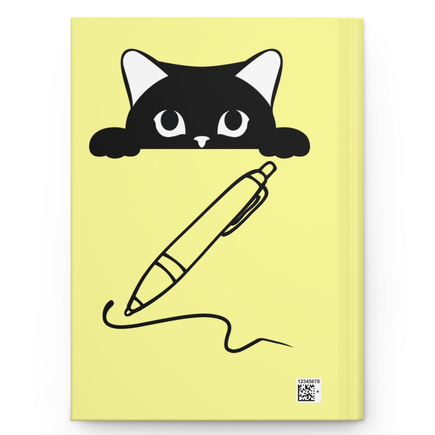 #3 - Funny, Sarcastic Cat Design Hardcover (Yellow) Journal For Cat Lovers