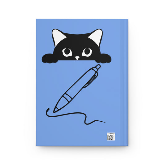 #2- Funny, Sarcastic Cat Design Hardcover Journal For Cat Lovers