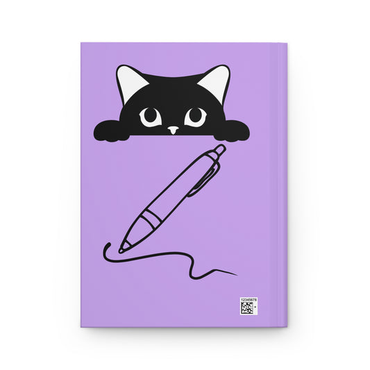 #2- Funny, Sarcastic Cat Design Hardcover Journal For Cat Lovers